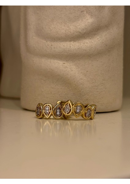 Gold Damla Detay Çelik Küpe fiyatları