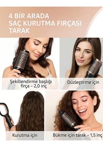 5’i 1 Arada Saç Şekillendirici Profesyonel Hızlı Kurutma ve Şekillendirme Için 1000W