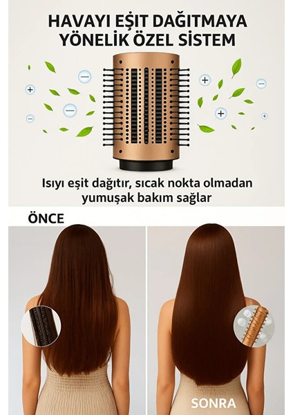 5’i 1 Arada Saç Şekillendirici Profesyonel Hızlı Kurutma ve Şekillendirme Için 1000W