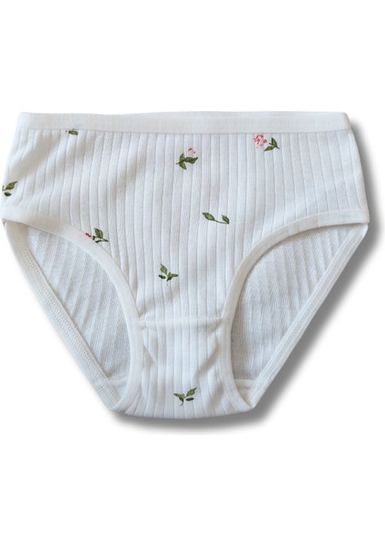 %100 Pamuk Kız Çocuk Fitilli Kaşkorse Slip Külpt Iç Çamaşır 6lı Set fiyatları