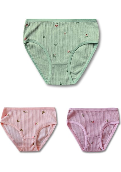%100 Pamuk Kız Çocuk Fitilli Kaşkorse Slip Külpt Iç Çamaşır 6lı Set fırsatları