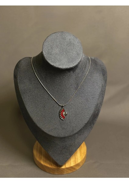 Silver Yarım Yelpaze Yılan Zincir Çelik Kolye fiyatları