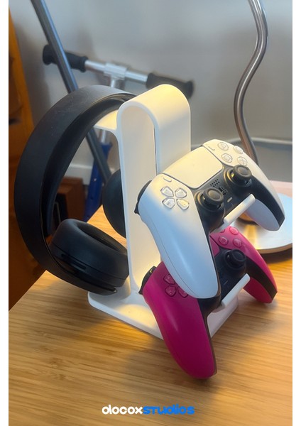 Kulaklık ve Oyun Konsolu Dekoratif Standı Xbox / Ps4 / Ps5 Uyumlu modelleri