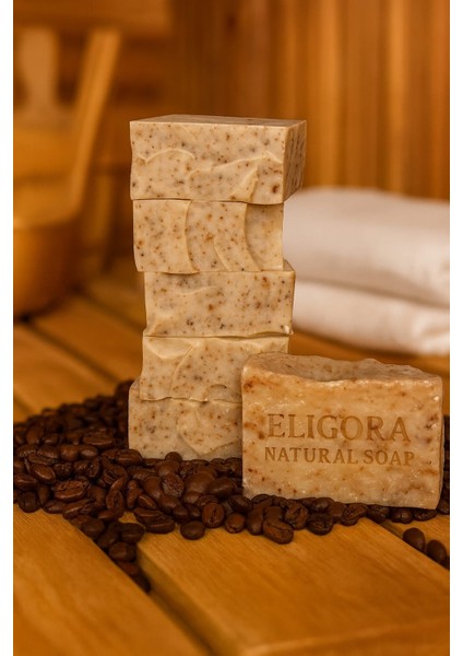 El Yapımı Zeytinyağlı Filtre Kahveli Sabun
