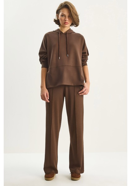 Kadın Bisiklet Yaka Oversize Alt-Üst Takım