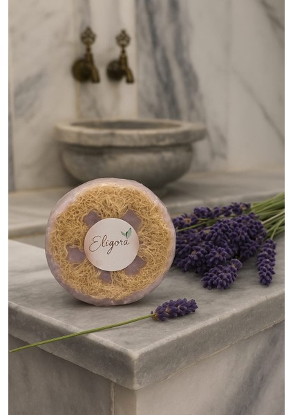 Doğal Zeytinyağlı Lavantalı Kabak Lifli Duş Sabunu