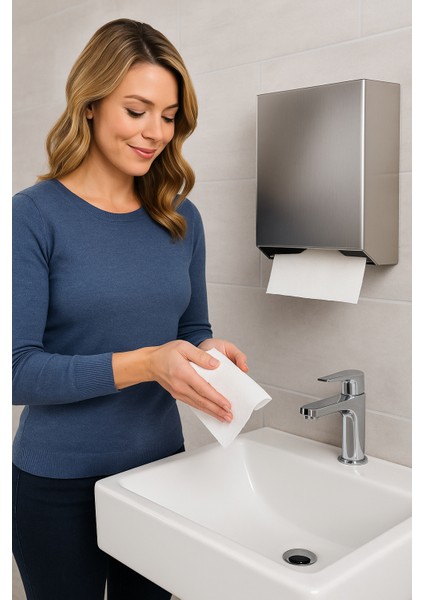 Z Peçete- Z Katlama Havlu Peçete- Kağıt Havlu- Z Katlama Kağıt Havlu Dispanser 100 Adet x 3 Paket - Toplam 300 Adet modelleri