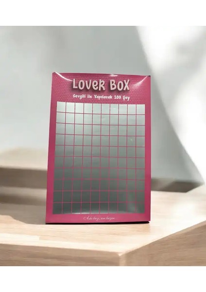 Sevgili Kutusu, Sevgili ile Yapılacak 100 Şey, Kazı Kazan Posteri