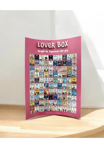 Sevgili Kutusu, Sevgili ile Yapılacak 100 Şey, Kazı Kazan Posteri fiyatları
