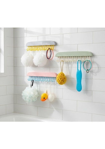 Kancalı ve Yapışkanlı Dolap Askısı