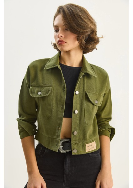 Kadın Çift Cepli Gabardin Ceket fırsatları