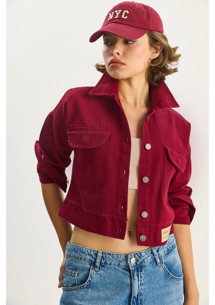 Kadın Çift Cepli Gabardin Ceket modelleri