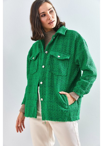 Kadın Çift Cepli Şanel Gömlek modelleri