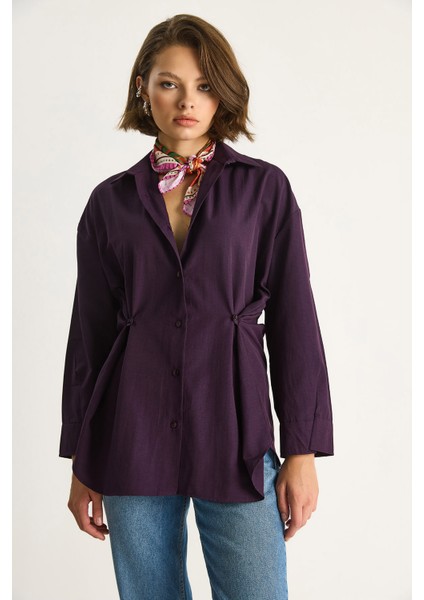 Kadın Düğme Detaylı Basic Gömlek fiyatları