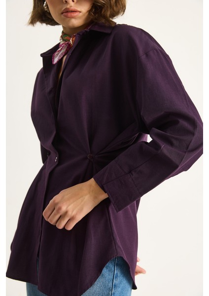 Kadın Düğme Detaylı Basic Gömlek indirimleri