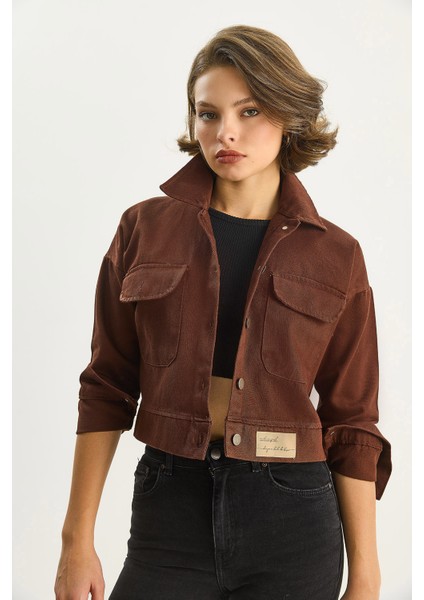 Kadın Çift Cepli Gabardin Ceket fiyatları