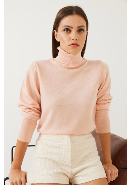 Kadın Balıkçı Yaka Fitilli Kazak indirimleri