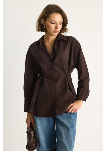 Kadın Düğme Detaylı Basic Gömlek modelleri