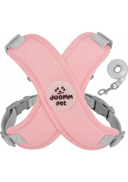 Nefes Alabilir Kedi Köpek Göğüs Tasması | Yansıtıcı Koşum Yeleği + Tasma Halatı Seti