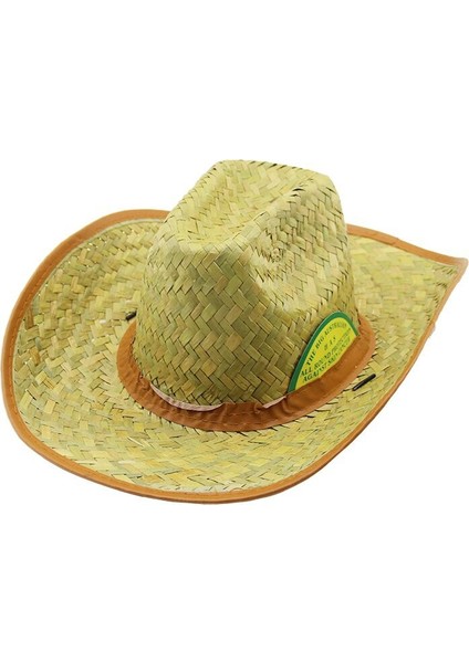 Hasır Erkek Foter Kovboy Şapka Pls.bez Kenar - Kuşak (5264)