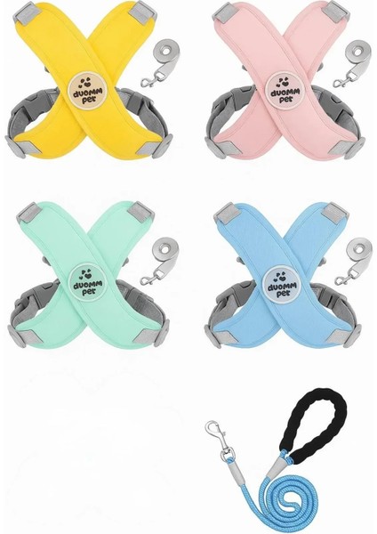 Nefes Alabilir Kedi Köpek Göğüs Tasması | Yansıtıcı Koşum Yeleği + Tasma Halatı Seti modelleri