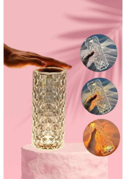 Sevgililer Gününe Özel Romantik Kristal Gece Lambası Sevgiliye Hediye modelleri