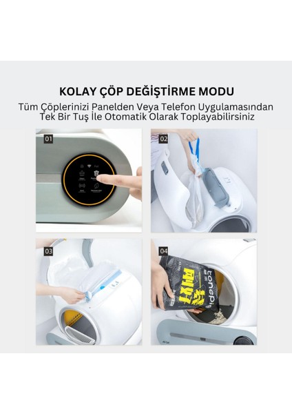 Akıllı Otomatik Kedi Tuvaleti modelleri