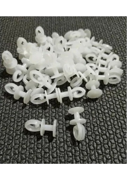 Geçmeli Perde Ruleti Kaliteli Perde Halkası Perde Düğmesi 100 Adet Perde Rulet