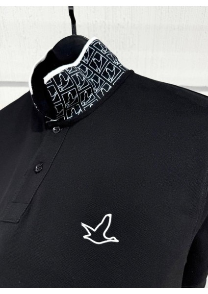 Premium Erkek Siyah Polo Yaka Tişört