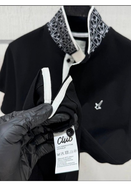 Premium Erkek Siyah Polo Yaka Tişört fırsatları