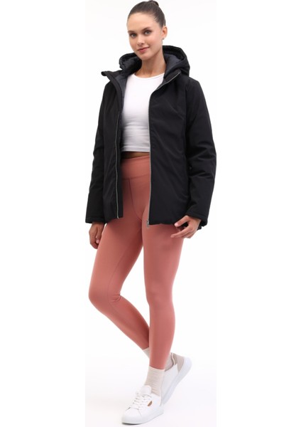 Wl 1poly Padded 5pr Siyah Kadın Mont modelleri