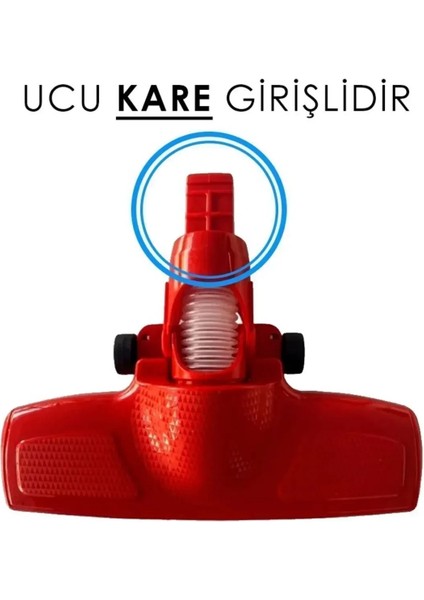 Magic P3000 Süpürge Emici Başlık Kırmızı (Kare Giriş)