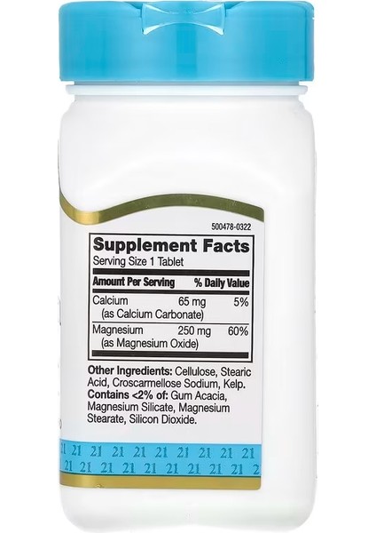 Magnesium 250 Mg 110 Tablets fiyatları