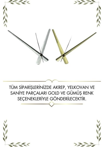 Dekoratif Türkçe Rakamlı Sessiz Siyah Metal Duvar Saati Güneş Temalı 45X45 cm