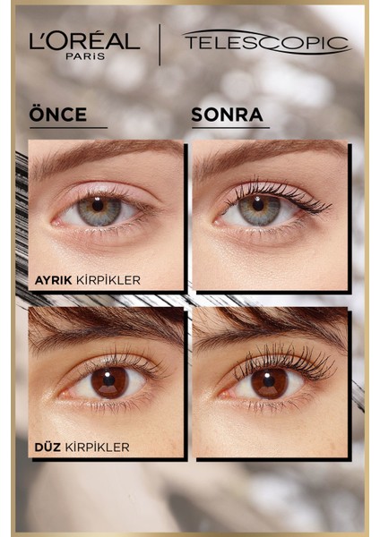 L'oreal Paris Telescopic Maskara & Glotion All-In-One Doğal Işıltı 901 Makyaj Seti modelleri