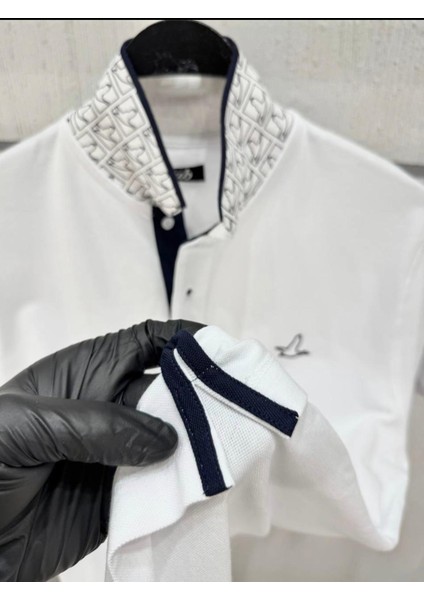 Premium Erkek Beyaz Polo Yaka Tişört fırsatları