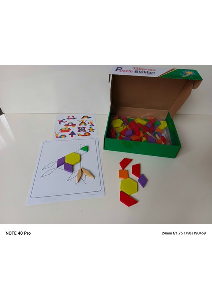 Ahşap Tangram Kutulu 125 Parça Puzzle fiyatları