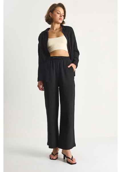 Kadın Müslin Palazzo Pantolon