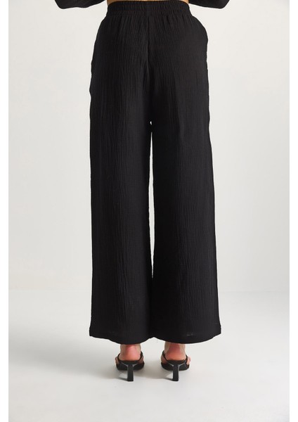 Kadın Müslin Palazzo Pantolon