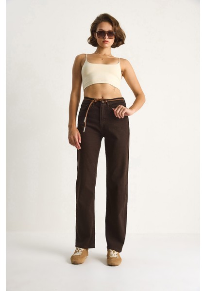 Kadın Yüksek Bel Denim Pantolon fiyatları