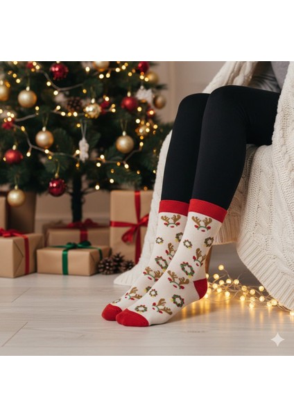 5'li Yılbaşı Özel Kutulu Unısex Soket Çorap Set fırsatları