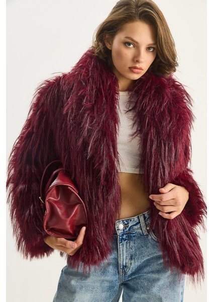 Kadın Şal Yaka Astarlı Premium Kürt Ceket