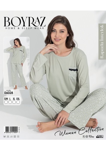 Interlok Kumaş Kadın Pijama Takımı 06028