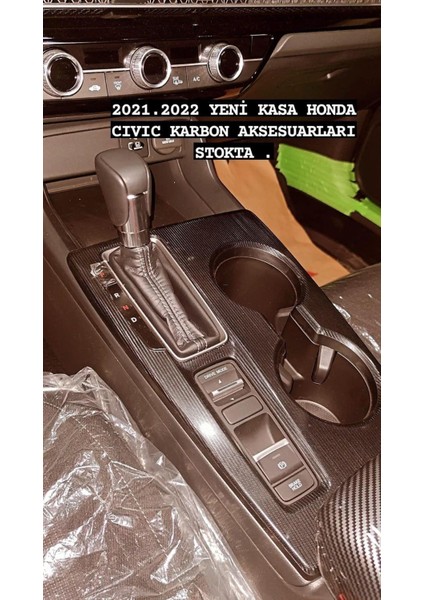 Honda Civic Fe1 Karbon Vites Konsol Kaplama modelleri