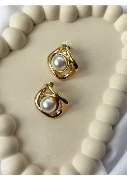 Incili Gold Küpe modelleri