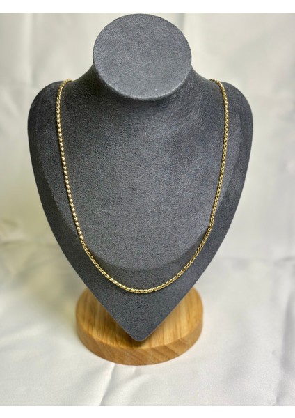 Çelik Ince Burgu Zincir Kolye modelleri