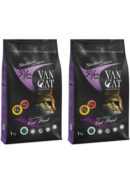Van Cat Yetişkin Kısır Kedi Maması 1 kg x 2 Adet