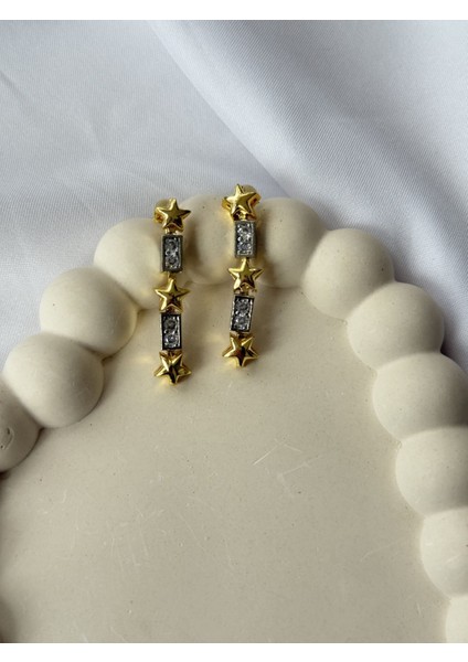 Yıldız Desenli Sallantılı Küpe fiyatları