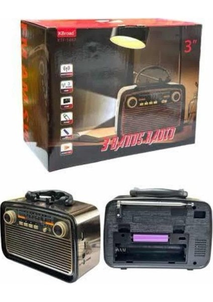 Nostalji Radyo Bluetooth Hoparlör Usb-Sd Kart Giriş LED Fener Işıklı Bataryalı Pilli modelleri
