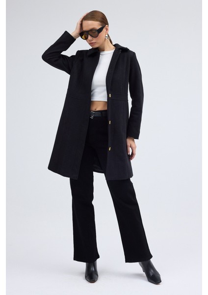 Dikiş Detaylı Tasarım Kaşe Kaban